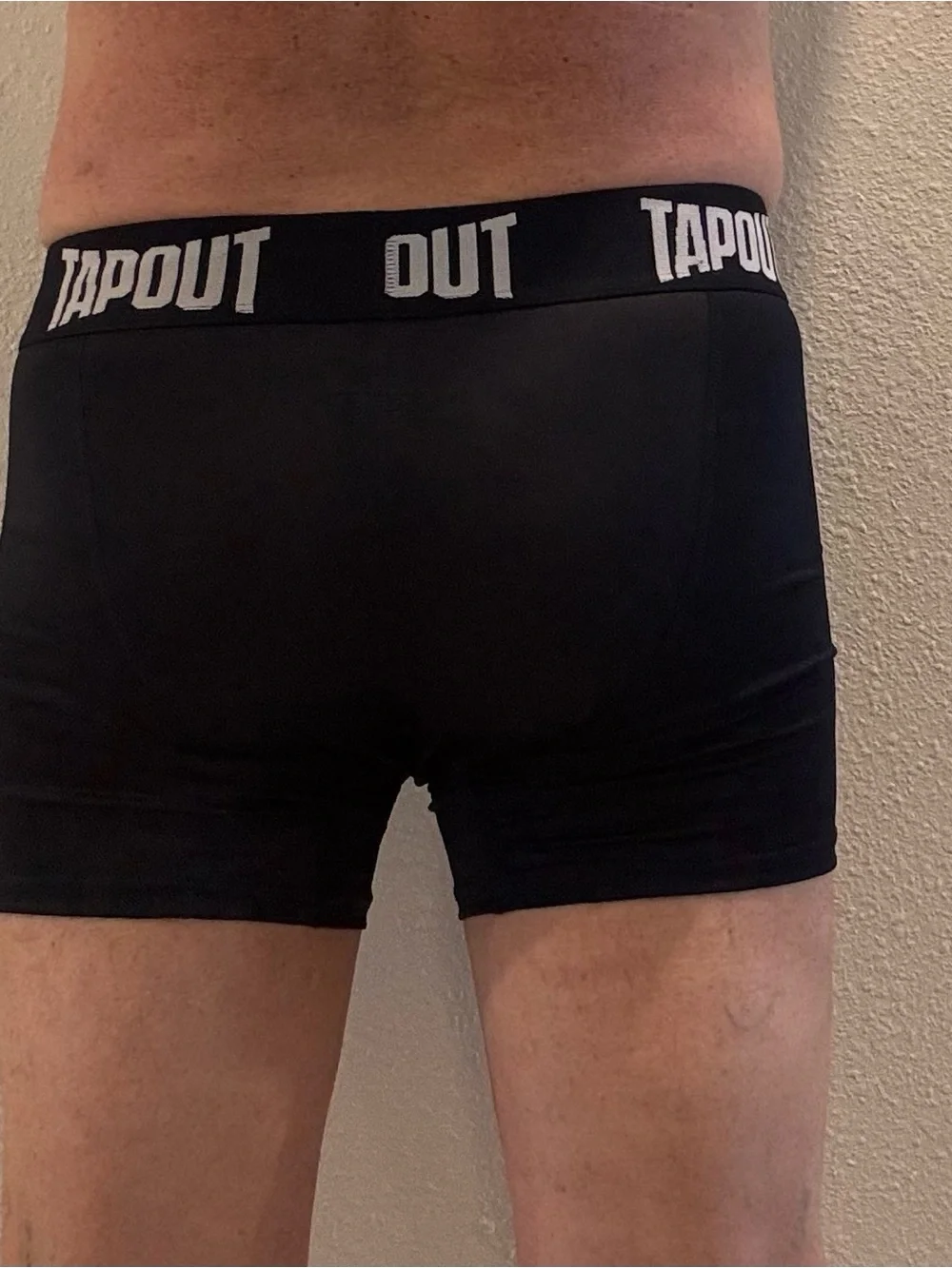 Tapout Black Men's Boxer Briefs with Logo Waistband